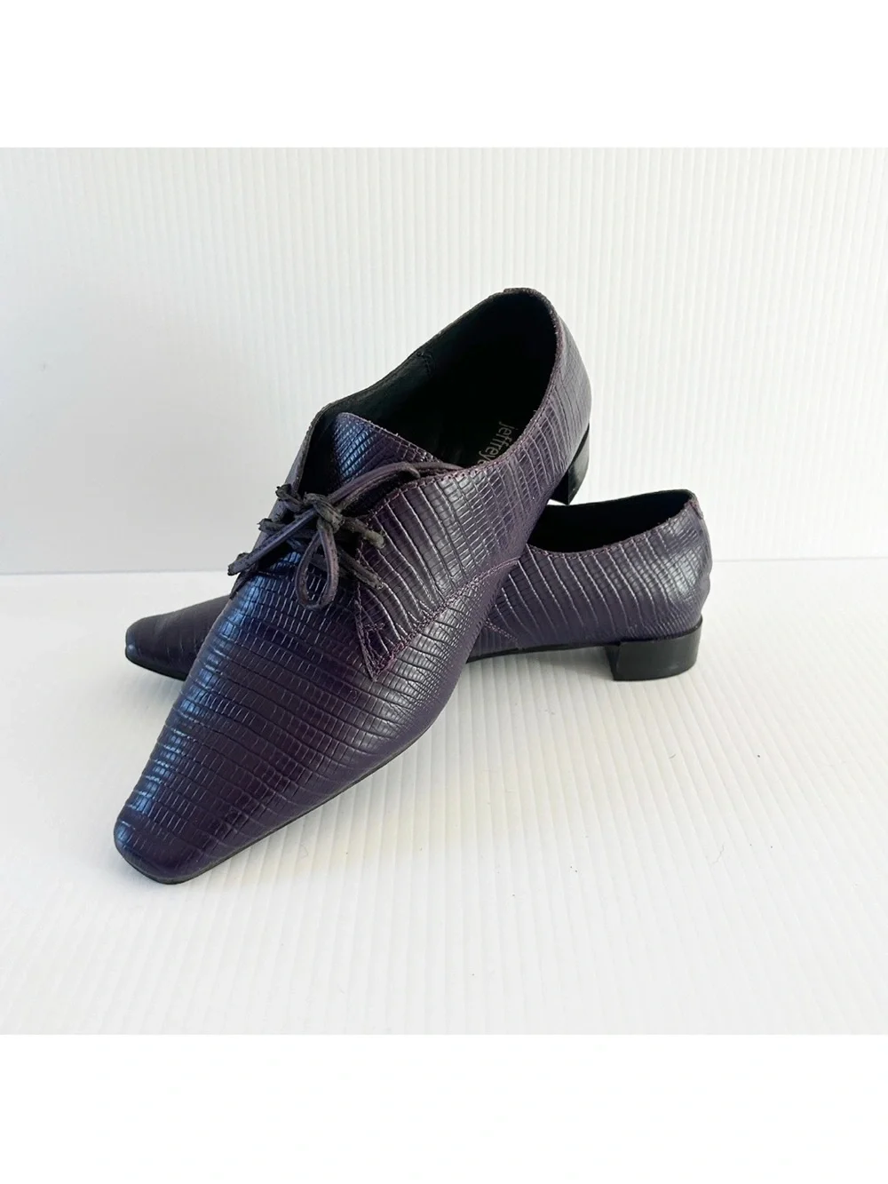 Jeffrey Campbell Platform Oxford Shoes Square Toe Women’s Purple Sz 8